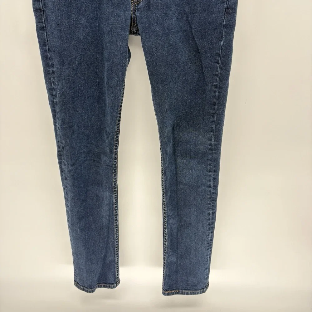 Levis 511 Slim Straight Leg Jeans‎ Stretch Medium Wash Blue Men 34X34 (33x32)